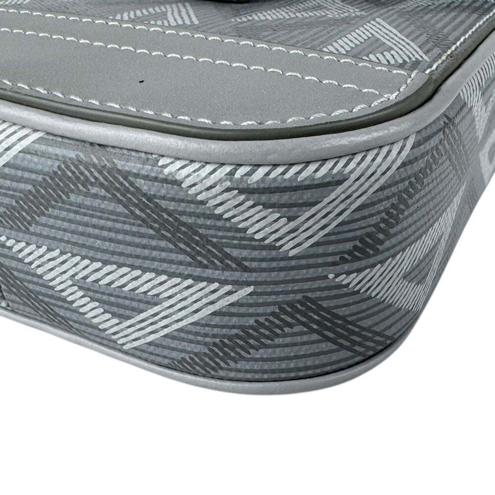 CHRISTIAN DIOR Gray Diamond Leather Shoulder Bag - Picture 9 of 12